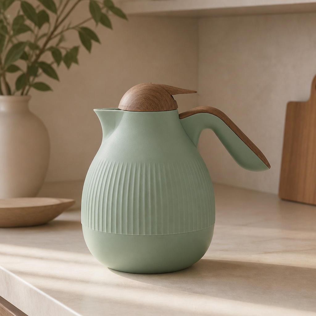 Garrafa Térmica Elegance 1 L ambientado em uma casa organizada