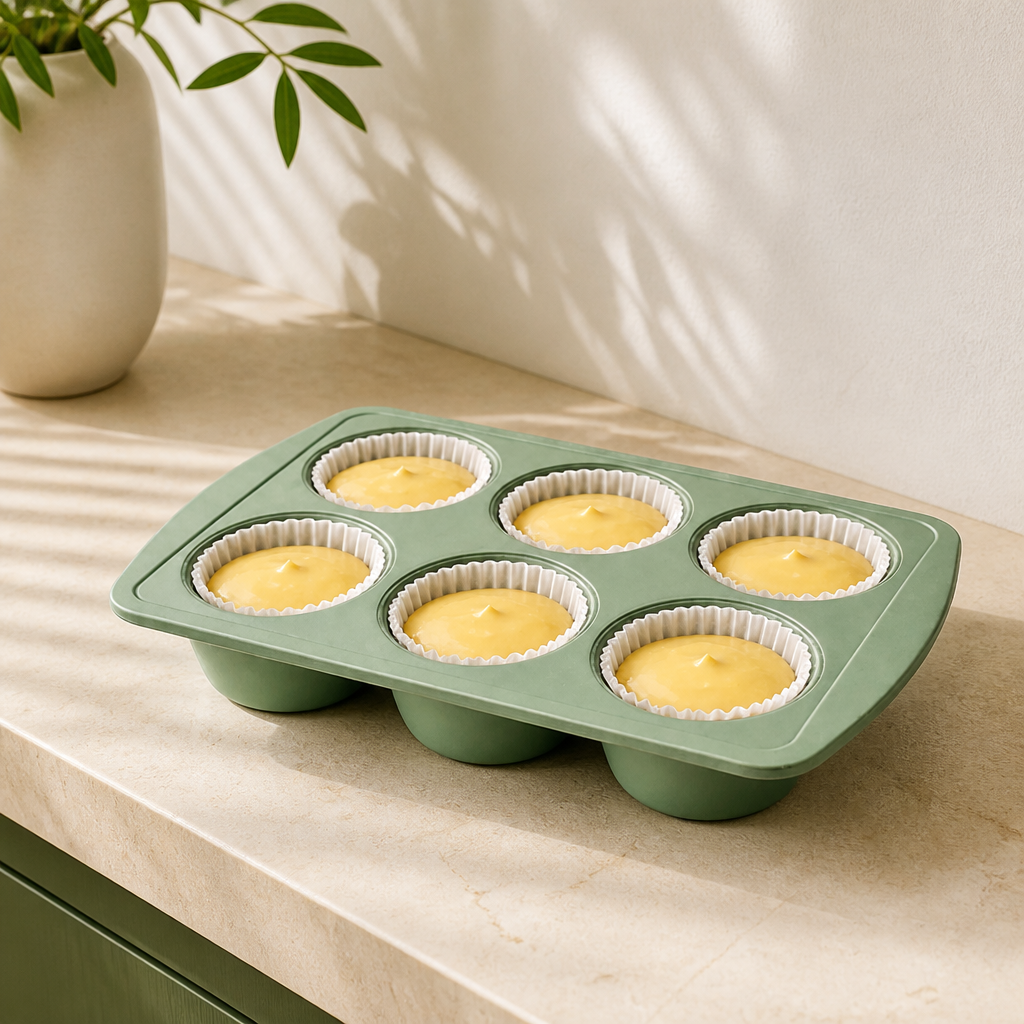 Forma de Silicone para Cupcake ambientado em uma casa organizada